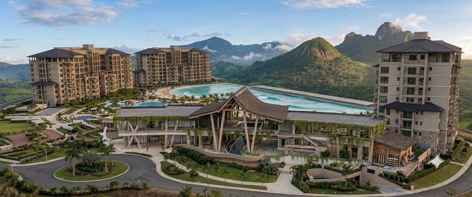 Molaya Bay resort and surf lagoon rendering